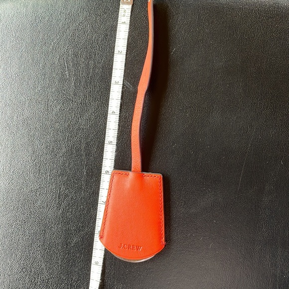 J Crew leather handbag charm accessory mirror NWT - Picture 6 of 8